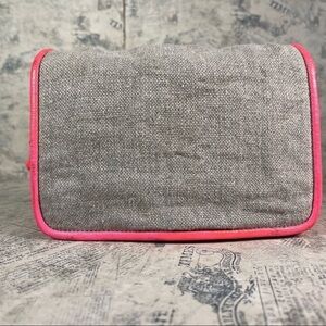 Theyskens' Theory Linen/Leather Pink Linen Crossbody Bag